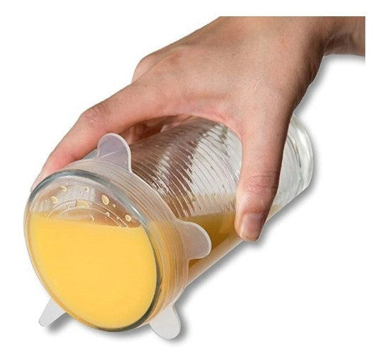 TAPAS DE SILICONA PARA CUALQUIER RECIPIENTE REDONDO