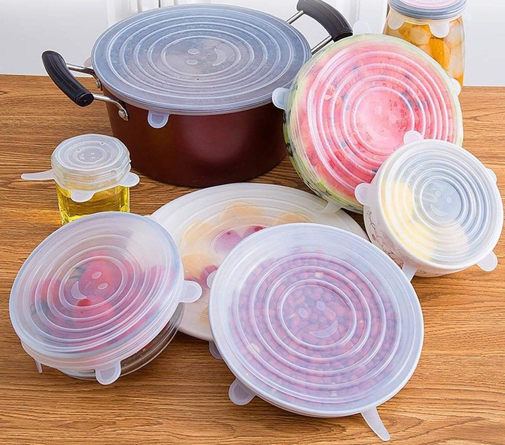 TAPAS DE SILICONA PARA CUALQUIER RECIPIENTE REDONDO