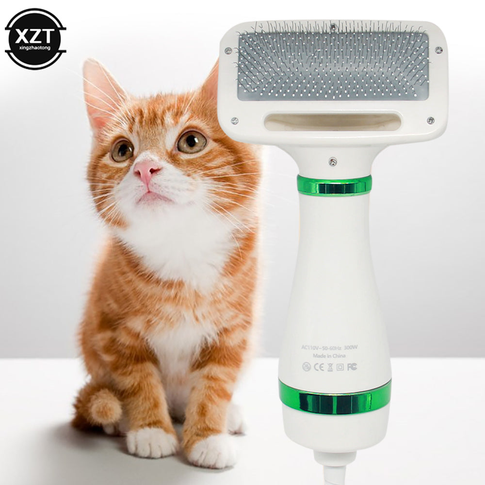 SECADOR DE PELO PARA MASCOTAS CON CEPILLO AUTOLIMPIANTE
