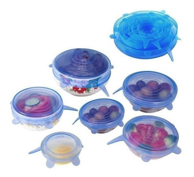 TAPAS DE SILICONA PARA CUALQUIER RECIPIENTE REDONDO